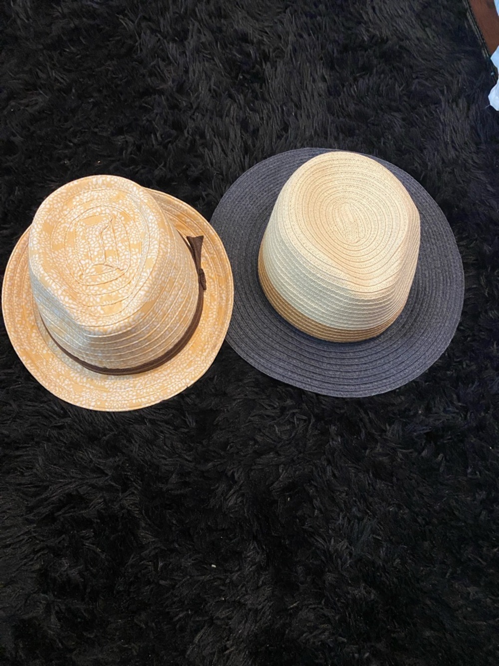 SALE! Classic Two Hats Fedora & Beach Hat Get Both  one low price